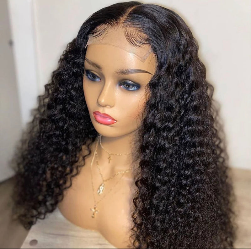 Kinky curly lace closure wig